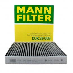 MANN Фильтр салонный (угольный) CUK26009 Audi A3, VW Golf VII 12> (LAK888)